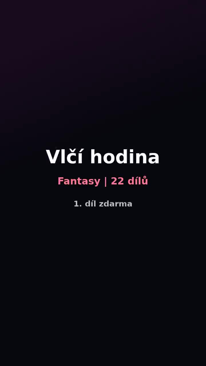 Plakát seriálu Vlčí hodina